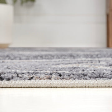 Eleni Contemporary Glam Abstract Marble Area Rug